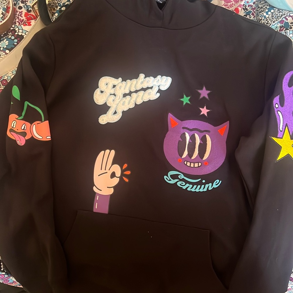 Black Hoodie with designs